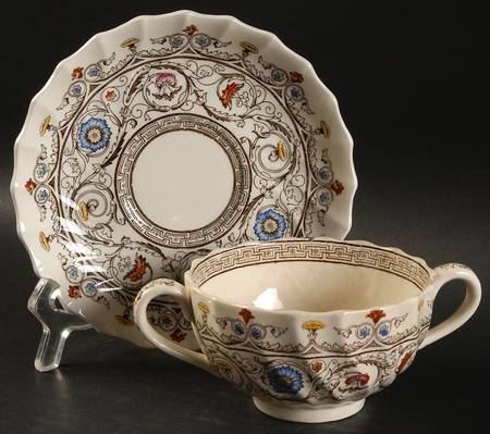 Florence Flat Bouillon Cup & Saucer