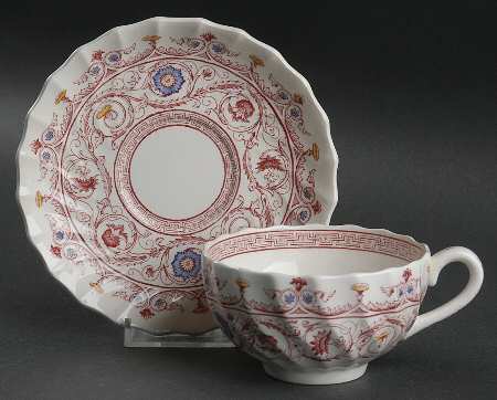Florence Flat Cup & Saucer Set