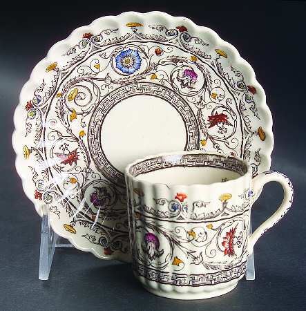 Florence Footed Demitasse Cup & Saucer Set
