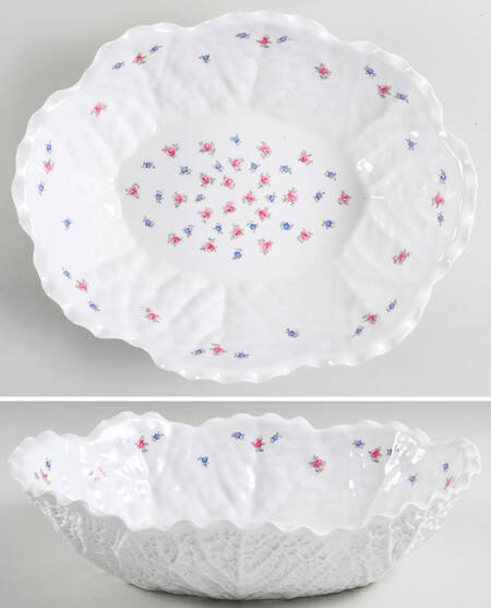Forget Me Not (Bone China) 13" Oval Vegetable Bowl