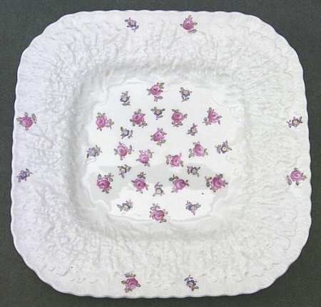 Forget Me Not (Bone China) Square Luncheon Plate