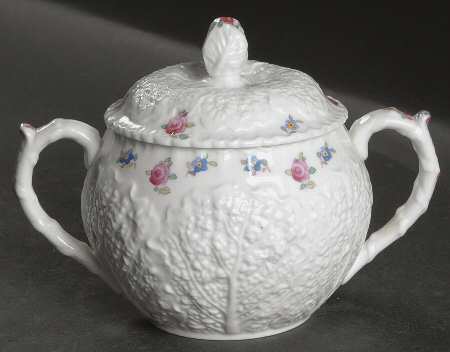 Forget Me Not (Bone China) Sugar Bowl & Lid