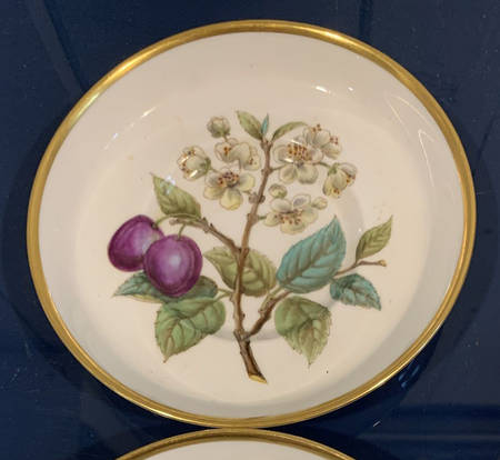 Fruit and Blossom Saucer for Footed Demitasse Cup