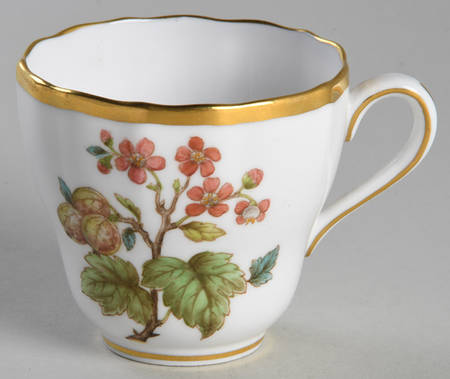 Fruit and Blossom Flat Demitasse Cup