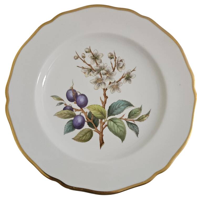Fruit and Blossom Luncheon Plate