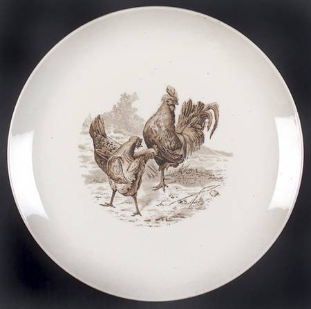 Game Birds Brown (No Border Design) Dinner Plate