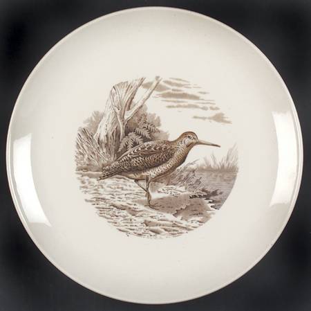 Game Birds Brown (No Border Design) Dinner Plate