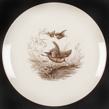 Game Birds Brown (No Border Design) Dinner Plate