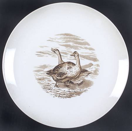 Game Birds Brown (No Border Design) Dinner Plate