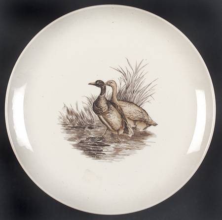 Game Birds Brown (No Border Design) Dinner Plate