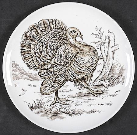 Game Birds Brown (No Border Design) Bread & Butter Plate