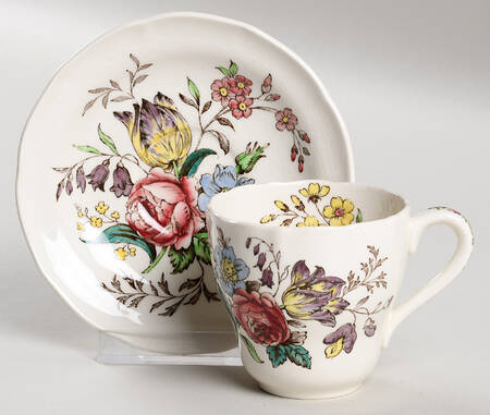 Gainsborough (Marlborough) Flat Demitasse Cup & Saucer Set