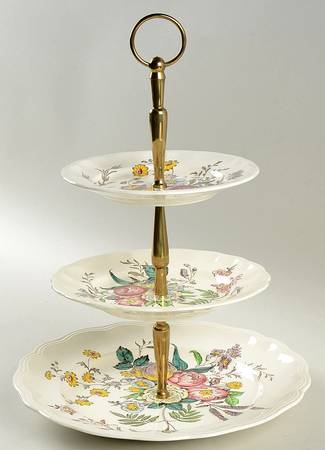 Gainsborough (Marlborough) 3-Tiered Serving Tray (DP, SP, BB)
