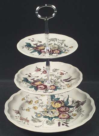 Gainsborough (Marlborough) 13 7/8"-14 1/4" 3-Tiered Serving Tray(DP,SP,BB) HC