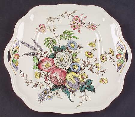 Gainsborough (Marlborough) Square Handled Cake Plate