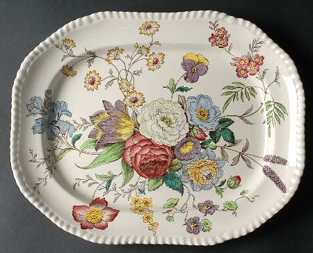 Gainsborough (Gadroon) 14" Oval Serving Platter