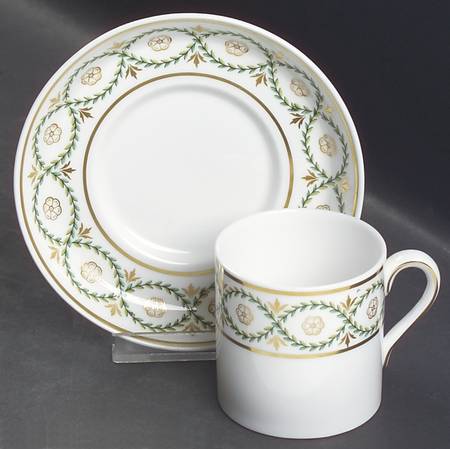 Garland Flat Demitasse Cup & Saucer Set