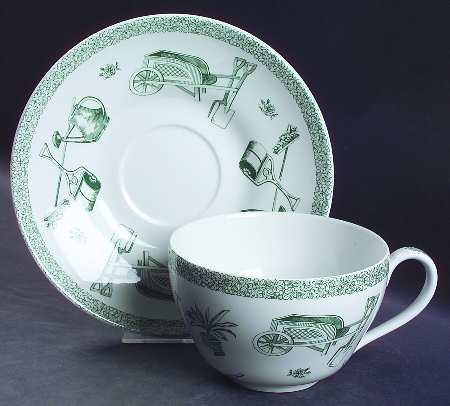 Gardening Jumbo Cup & Saucer Set