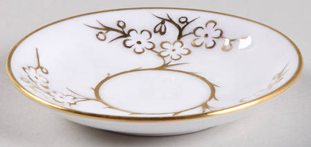 Geisha Gold (Gold Flowers, Gold Trim) Butter Pat