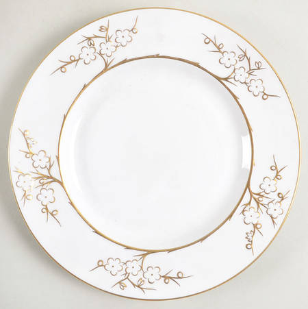 Geisha Gold (Gold Flowers, Gold Trim) Salad Plate