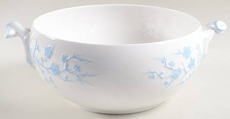 Geisha Light Blue (No Gold Accents) Tureen No Lid