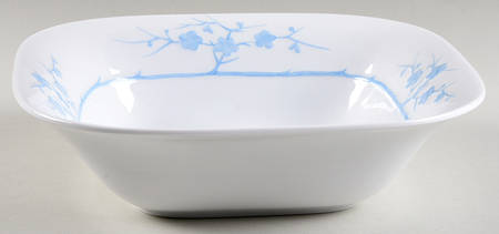 Geisha Light Blue (No Gold Accents) 9" Square Vegetable Bowl