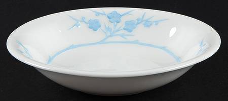 Geisha Light Blue (No Gold Accents) Coupe Cereal Bowl