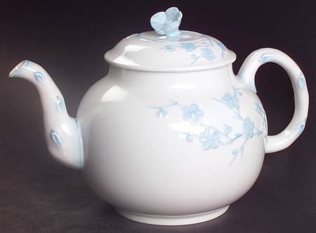 Geisha Light Blue (No Gold Accents) Teapot & Lid