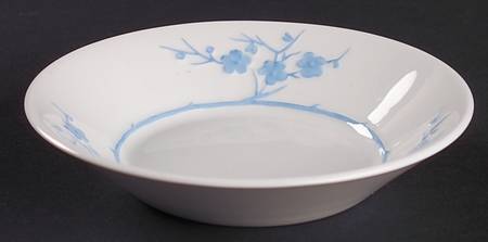 Geisha Light Blue (No Gold Accents) Fruit/Dessert (Sauce) Bowl