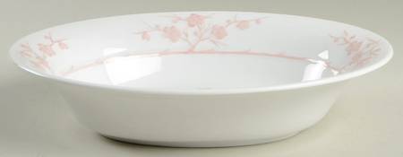 Geisha Light Pink 10" Oval Vegetable Bowl