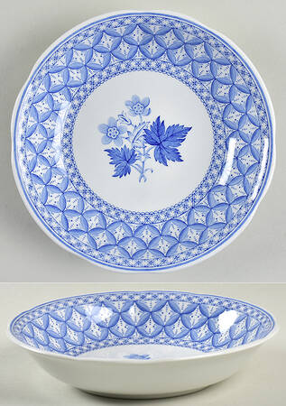 Geranium Blue (Older) Coupe Cereal Bowl