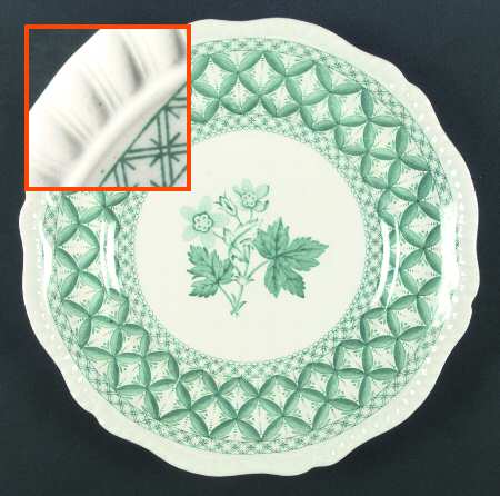 Geranium Green (Gadroon Shape, Older) by Spode