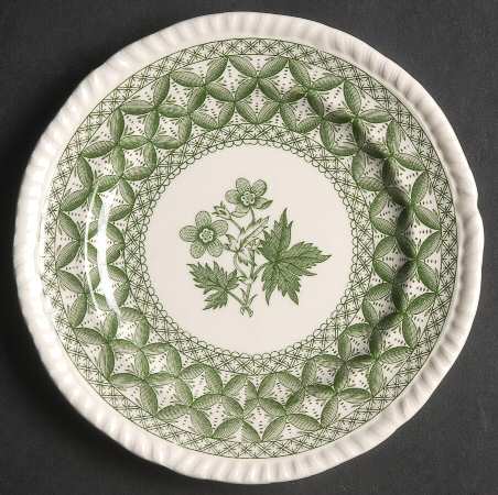 Geranium Green (Gadroon Shape, Older) Bread & Butter Plate