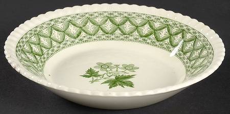 Geranium Green (Gadroon Shape, Older) Fruit/Dessert (Sauce) Bowl