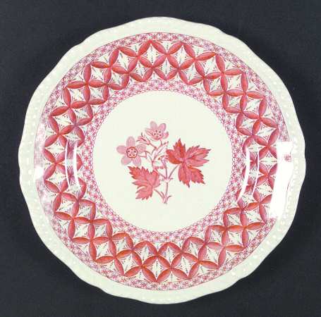 Geranium Red Luncheon Plate