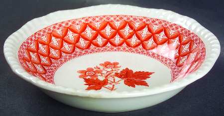 Geranium Red Coupe Cereal Bowl