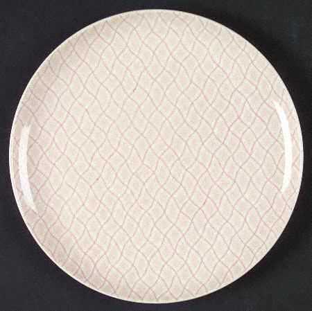 Gingham Pink Salad Plate