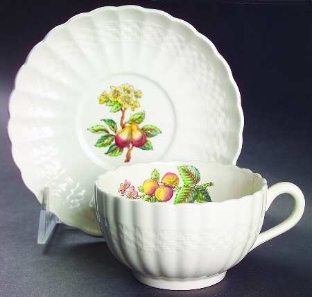 Glendale (Chelsea Wicker) Flat Cup & Saucer Set