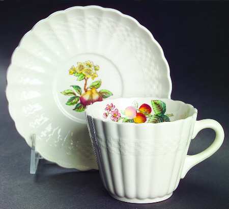 Glendale (Chelsea Wicker) Flat Cup & Saucer Set