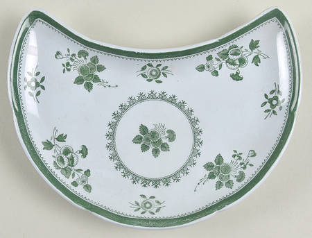 Gloucester Green (Fine Stone) Crescent Salad Plate
