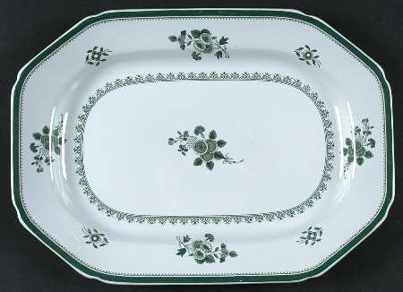 Gloucester Green (Fine Stone) 12" Oval Serving Platter