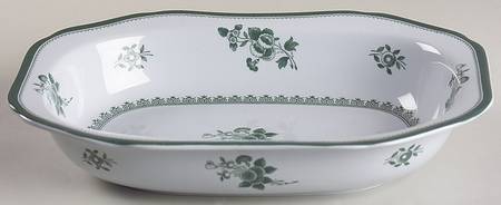 Gloucester Green (Fine Stone) 9" Oval Vegetable Bowl