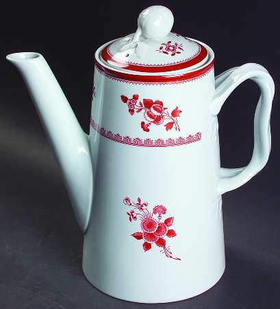 Gloucester Red (Fine Stone) Coffee Pot & Lid