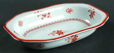 Gloucester Red (Fine Stone) 9" Oval Vegetable Bowl