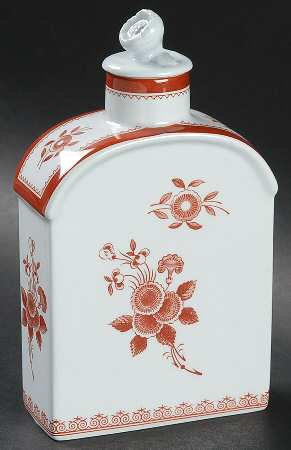 Gloucester Red (Fine Stone) Tea Caddy & Lid