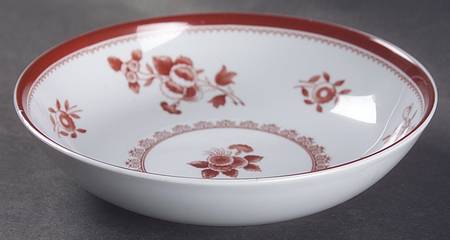 Gloucester Red (Fine Stone) Saucer for Canton Shape Footed Cup