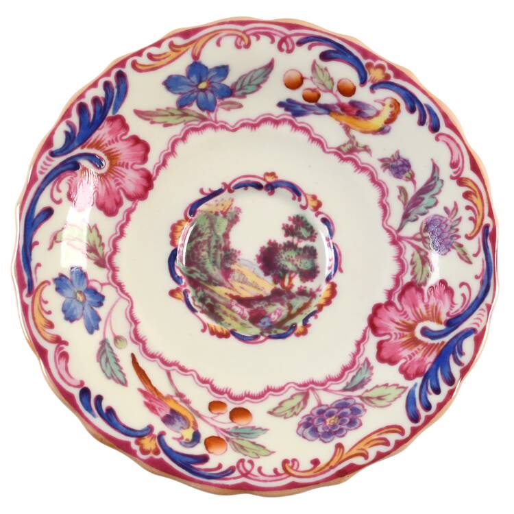 Gobelin (Scalloped, Yellow Trim) Saucer for Demitasse Cup
