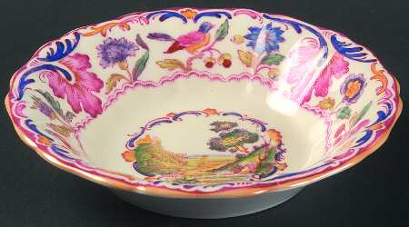 Gobelin (Scalloped, Yellow Trim) Fruit/Dessert (Sauce) Bowl