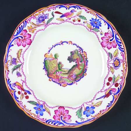 Gobelin (Scalloped, Yellow Trim) Salad Plate