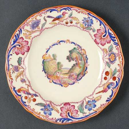 Gobelin (Scalloped, Yellow Trim) Salad Plate